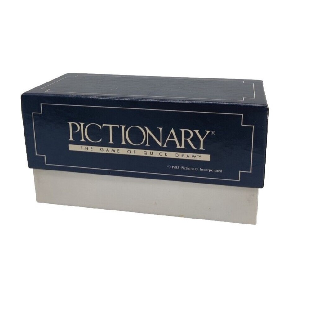 Vintage 1985 Pictionary 1st Edition Replacement Cards 1 Box Game Parts Pieces